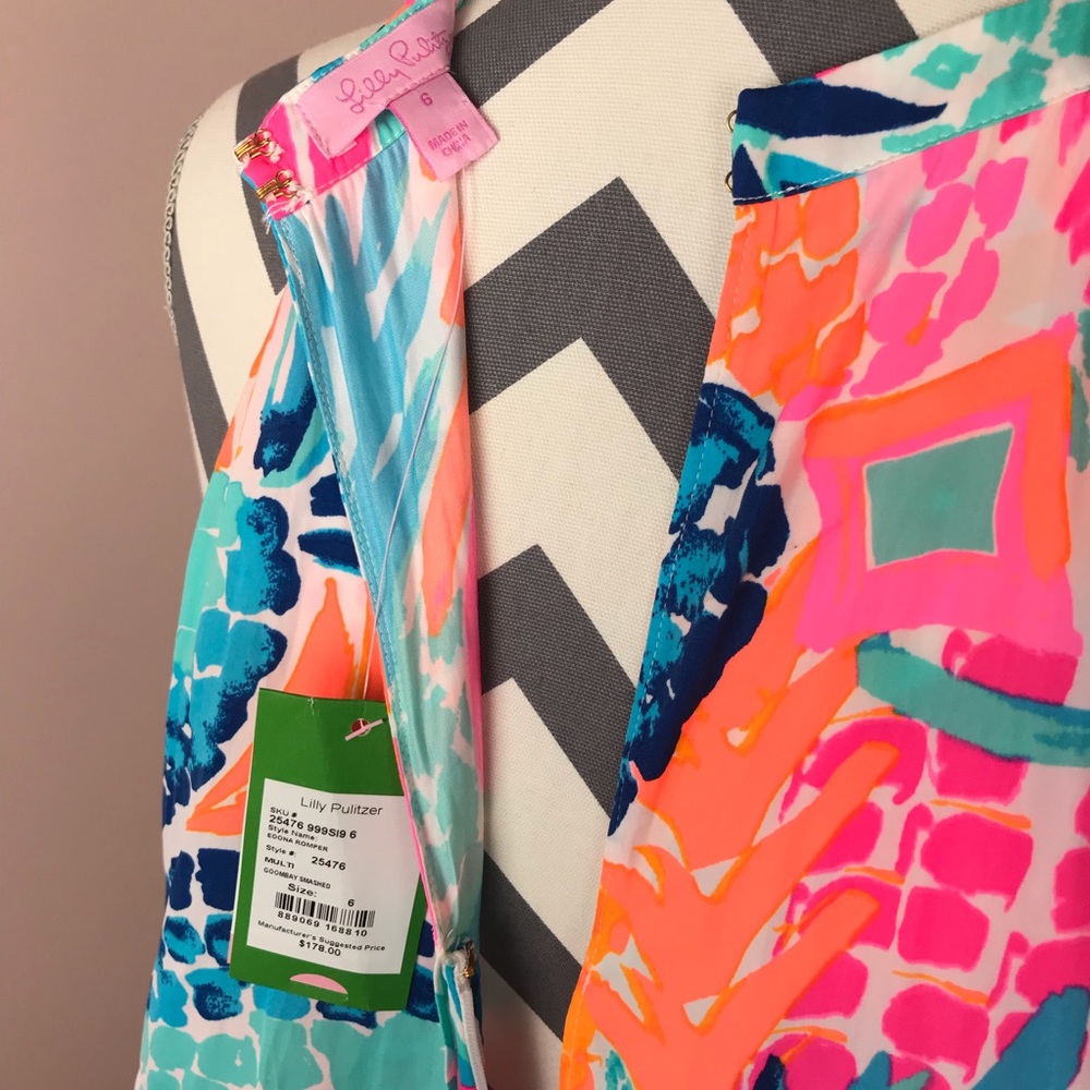 ❌SOLD❌ NEW Lilly Pulitzer Edona Print Romper - Picture 5 of 8